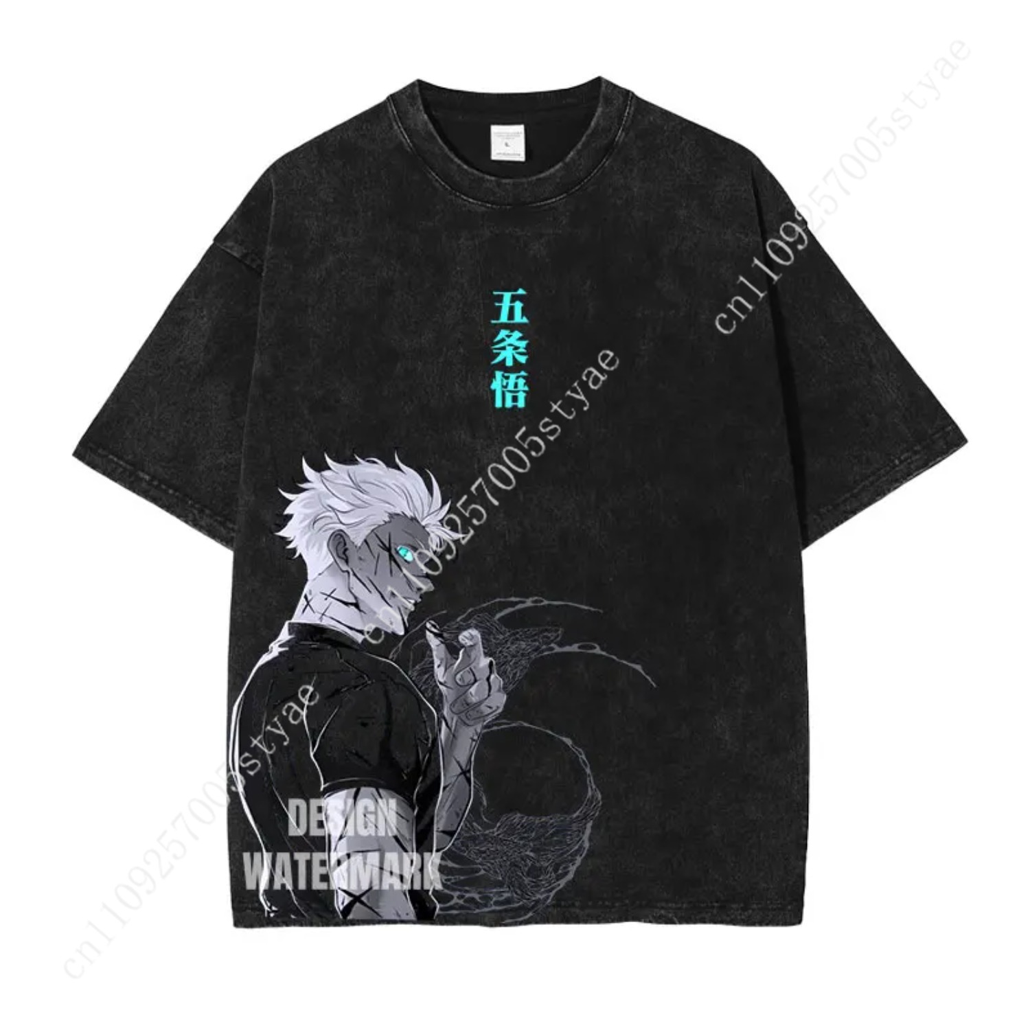 Yours Summer Clothing - T-shirt Grafica Gojo Satoru, Abbigliamento Anime