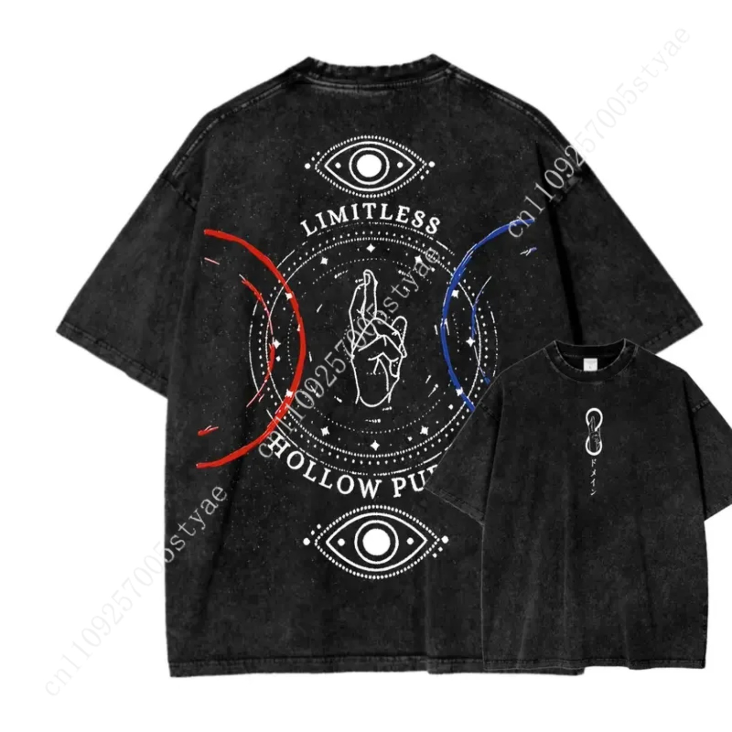 Yours Summer Clothing - T-shirt con Stampa Anime Gojo Satoru,