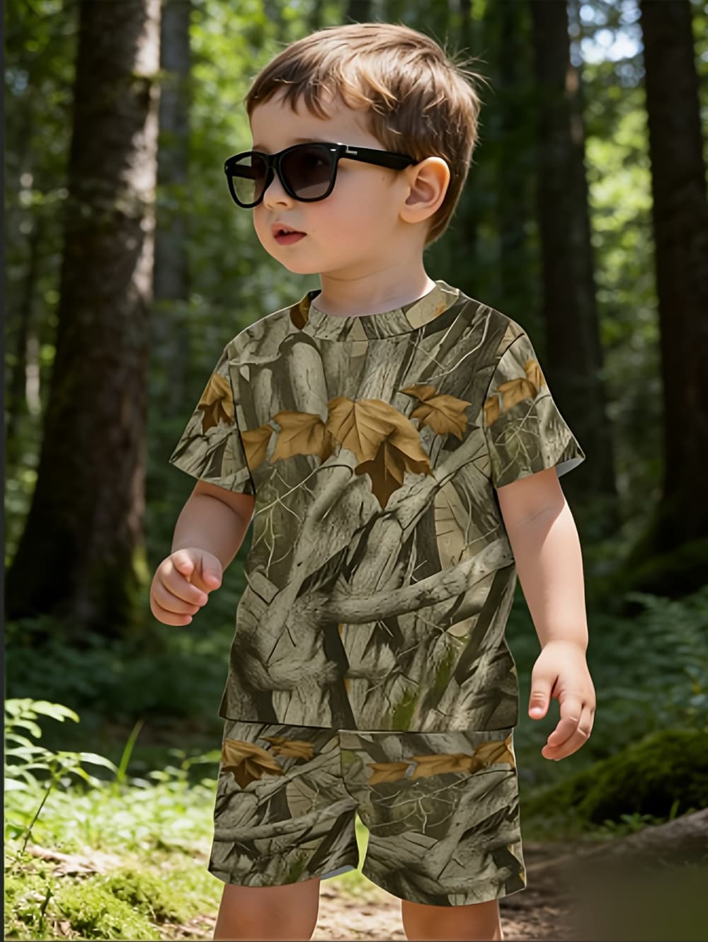 Summer Clothing List - Set da Caccia Mimetico per Ragazzi,