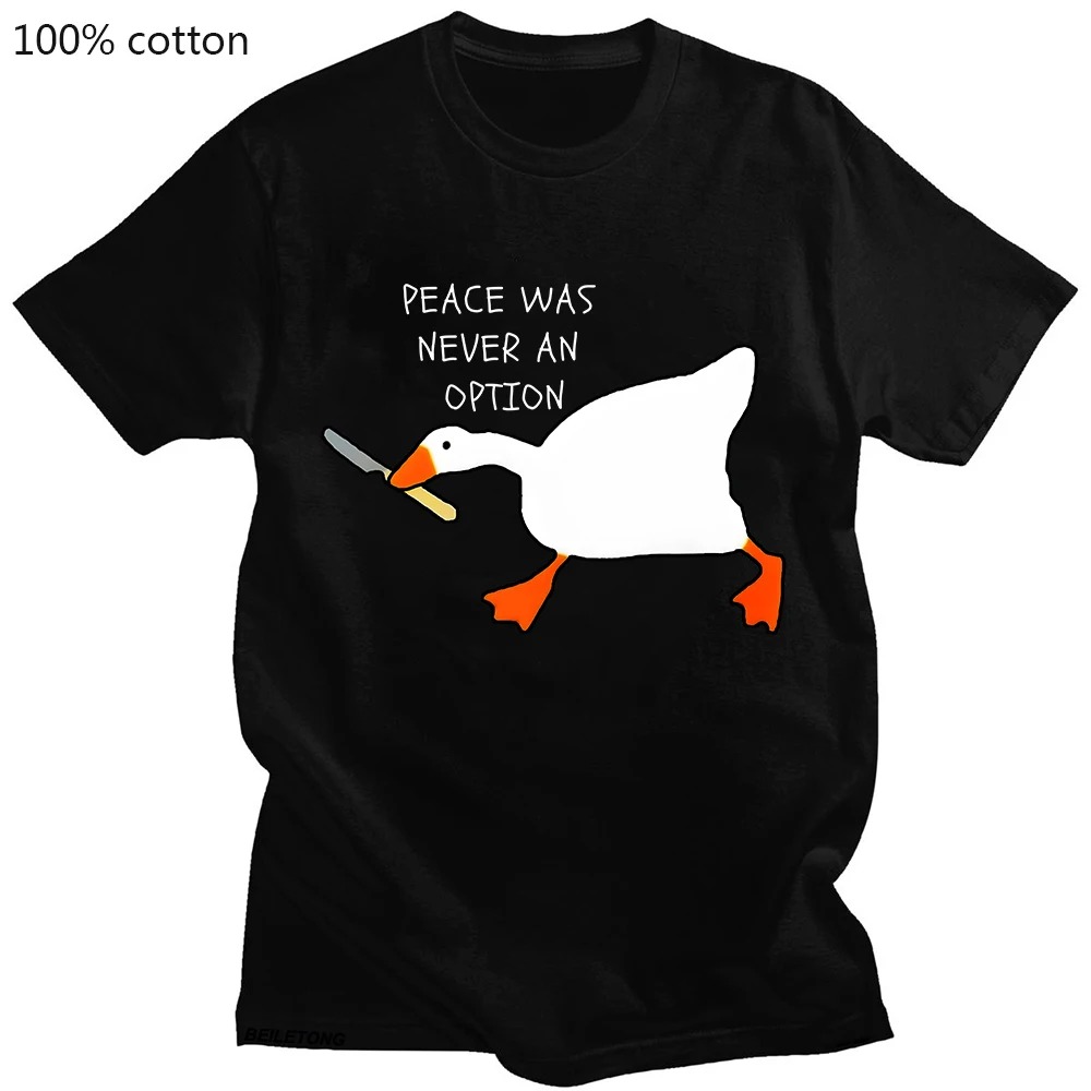 Summer Clothing Options - T-shirt Untitled Goose Games Peace Was