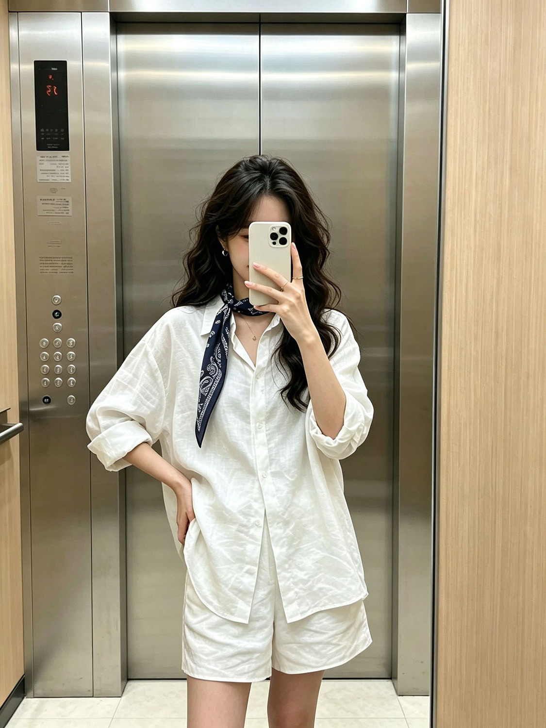 Summer Clothing Old Money - Completo Estivo Donna: Camicia Bianca Stile