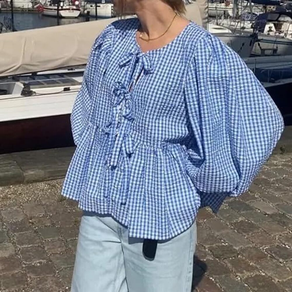 Tie Front Shirt - Camicette estive per donna Casual donna