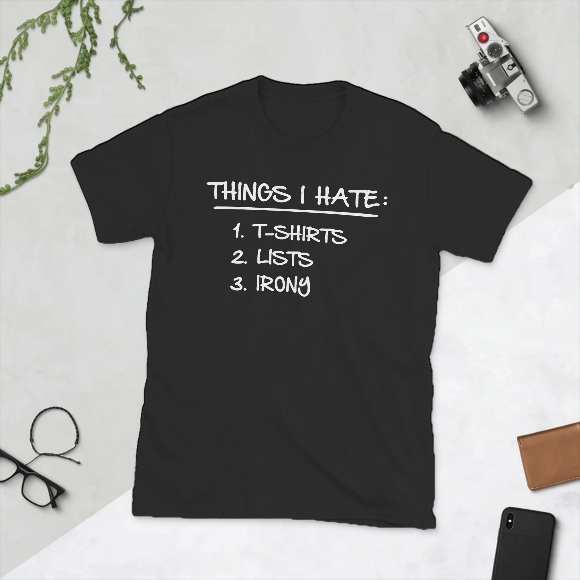 Summer Clothing List - T-shirt da uomo con stampa 'List