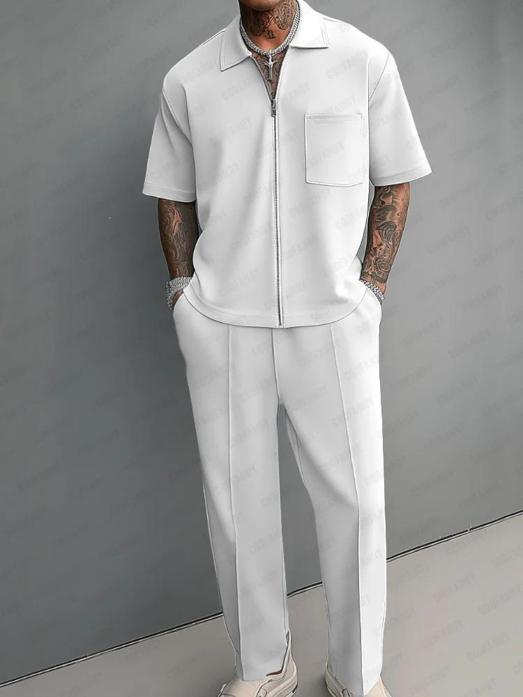 Summer Clothing Outfits - Completo da Uomo 2 Pezzi: Polo