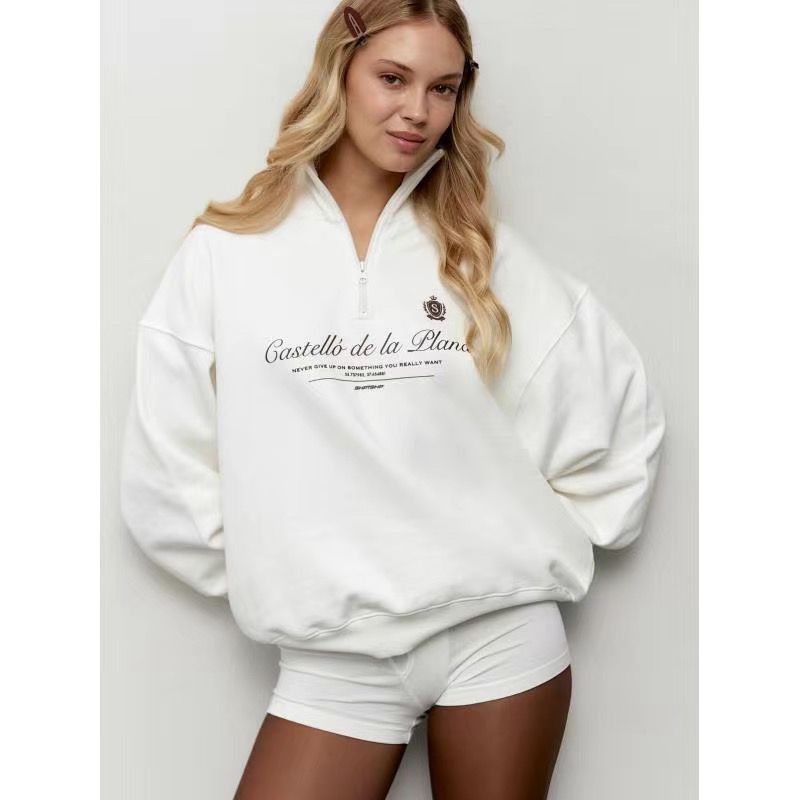 Felpe stampate con lettere ret - Summer Clothing Old Money recensione e prezzo