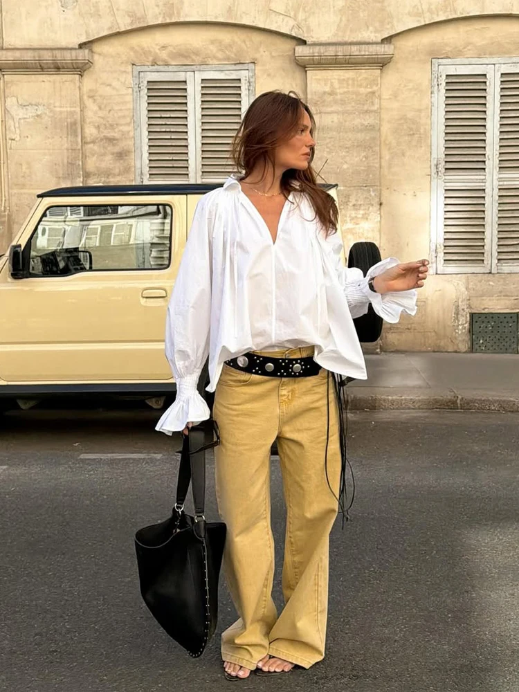 Camicetta da donna bianca con  - Tie Front Shirt recensione e prezzo