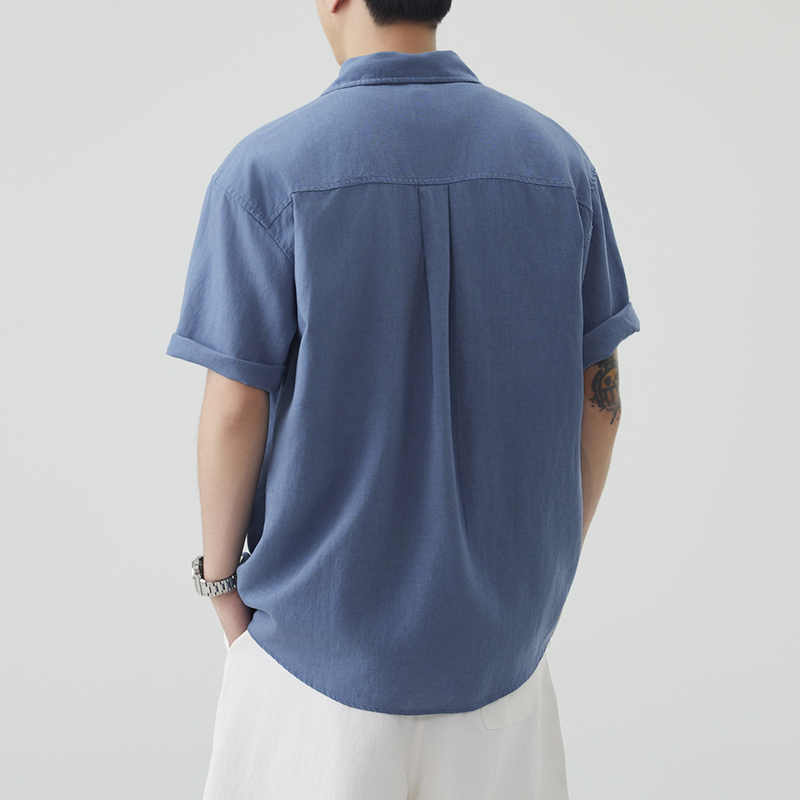 Camicia da Uomo in Misto Lino  - Summer Clothing Old Money recensione e prezzo