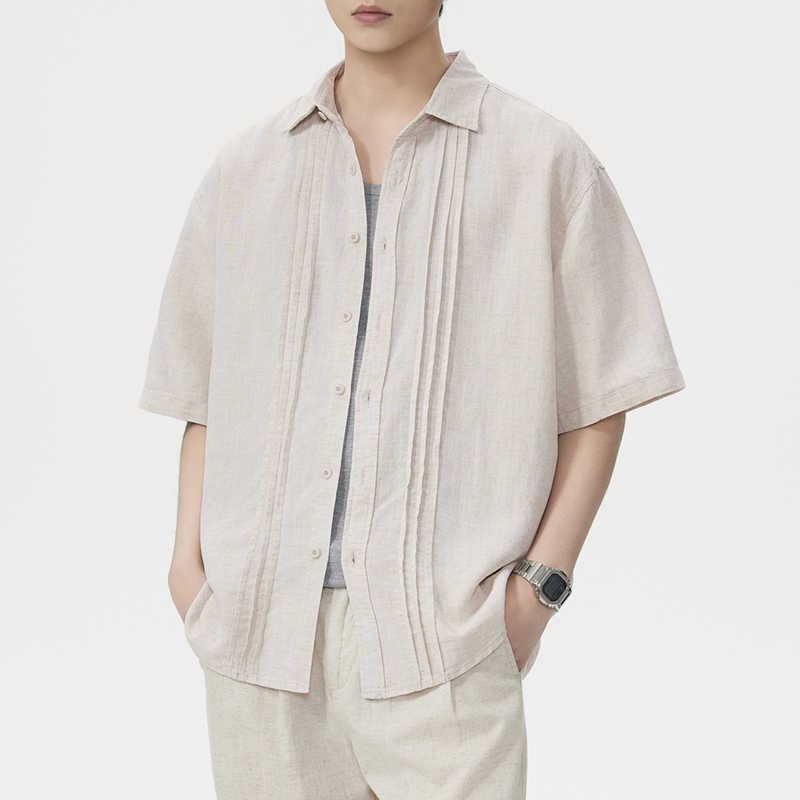 Camicia da Uomo in Misto Lino  - Summer Clothing Old Money recensione e prezzo