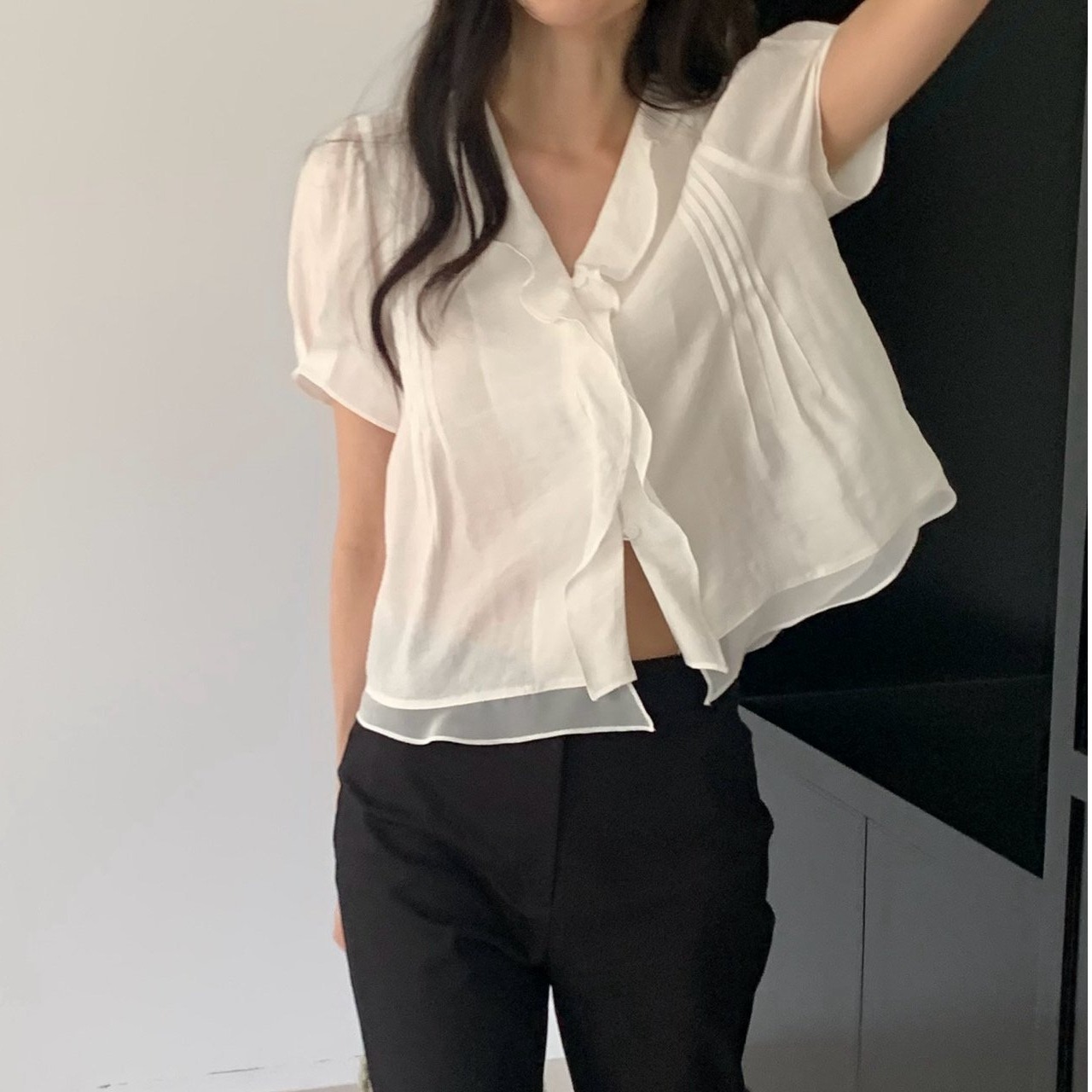 Camicetta a maniche corte in s - Summer Clothing Old Money recensione e prezzo
