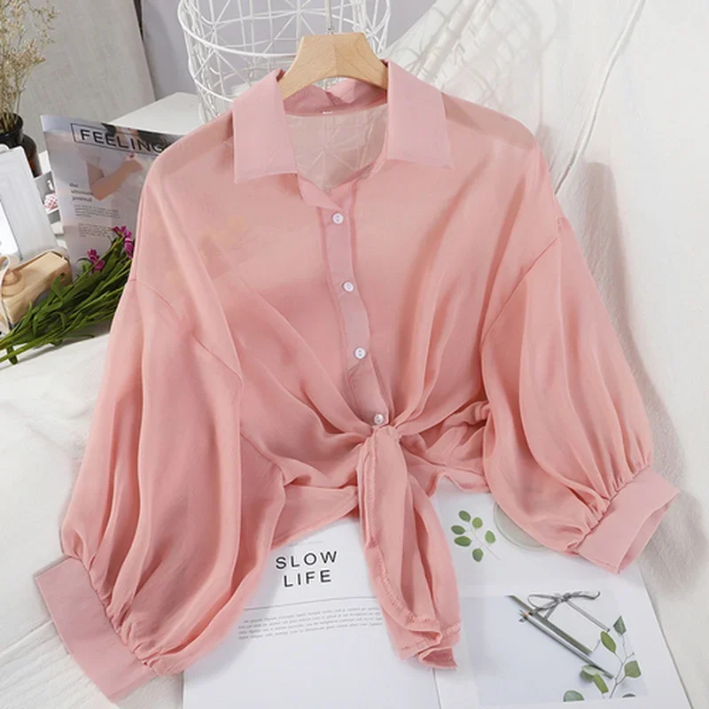 Abiti bianchi vuoti larghi cas - Tie Front Shirt recensione e prezzo