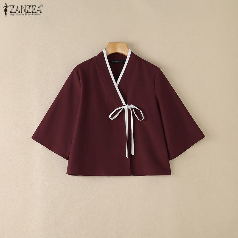 ZANZEA Camicia da Donna Stile  - Tie Front Shirt recensione e prezzo