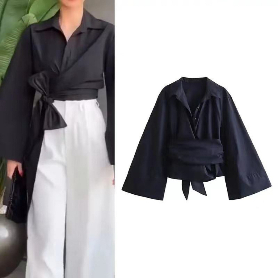 New Women's Fashion Casual Pol - Tie Front Shirt recensione e prezzo