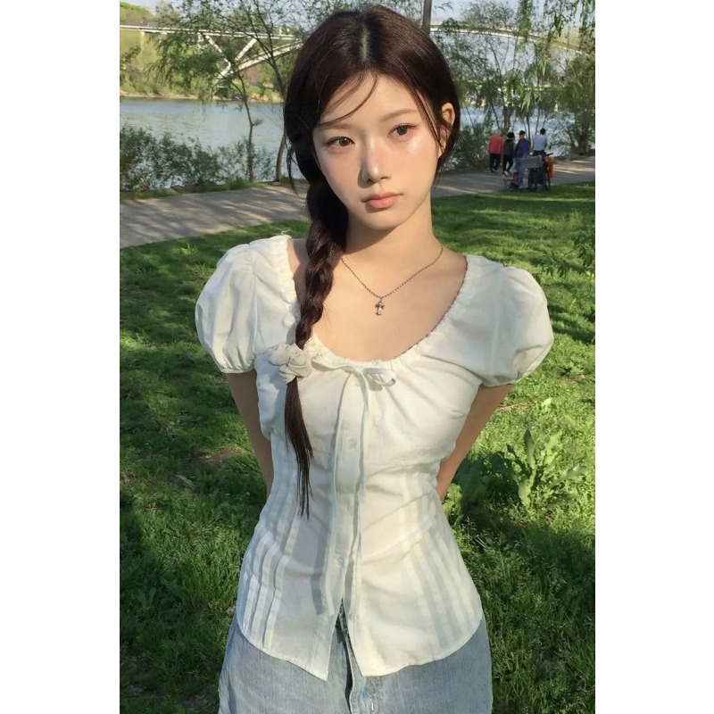 Camicetta Nera da Donna con Ma - Tie Front Shirt recensione e prezzo